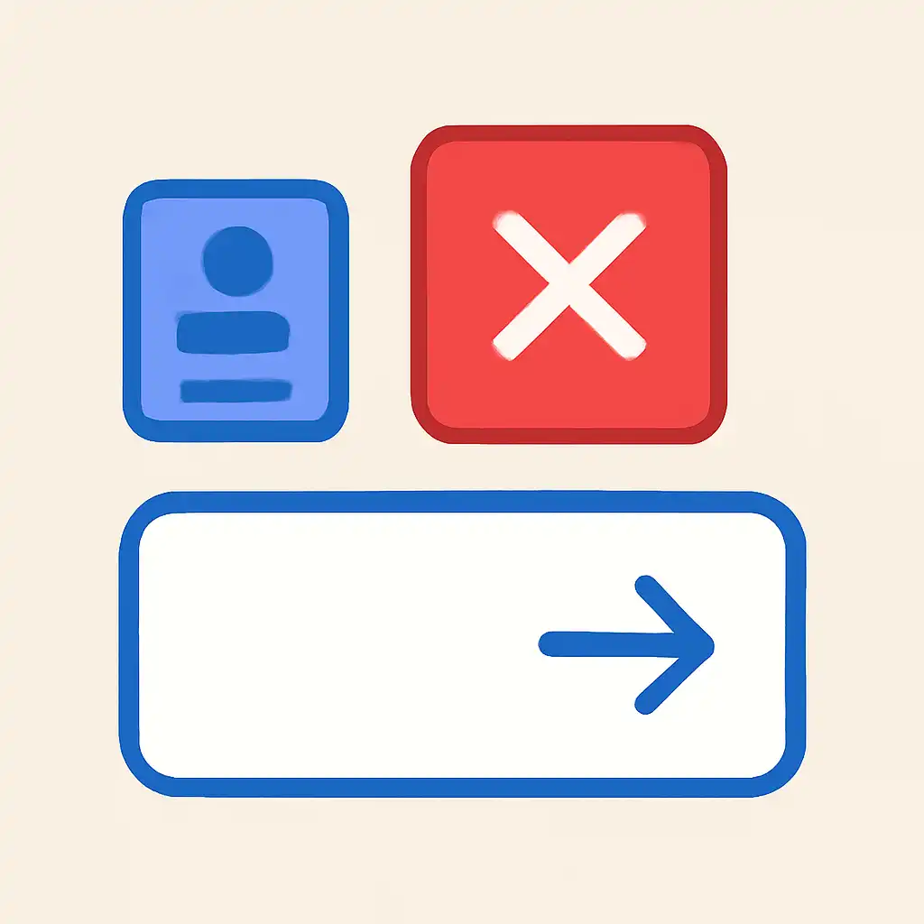 Close-up of button or form field for skipping the rules, UP Satta King
